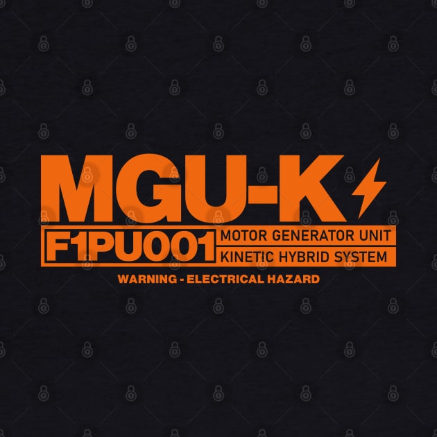 MGU-K F1 Hybrid Power Unit Orange Design by DavidSpeedDesign